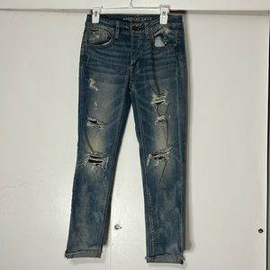 American eagle outfitters distressed jeans size 2